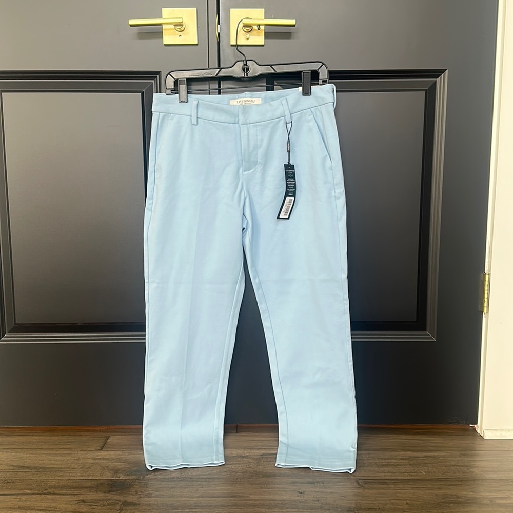 NWT Liverpool Powder Blue Kelsey Knit Trousers